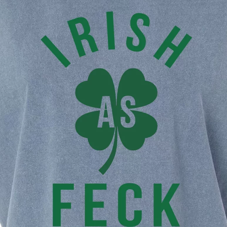 Irish As Feck Green Lucky Shamrock St Patrick's Day Gift Garment-Dyed Women's Muscle Tee