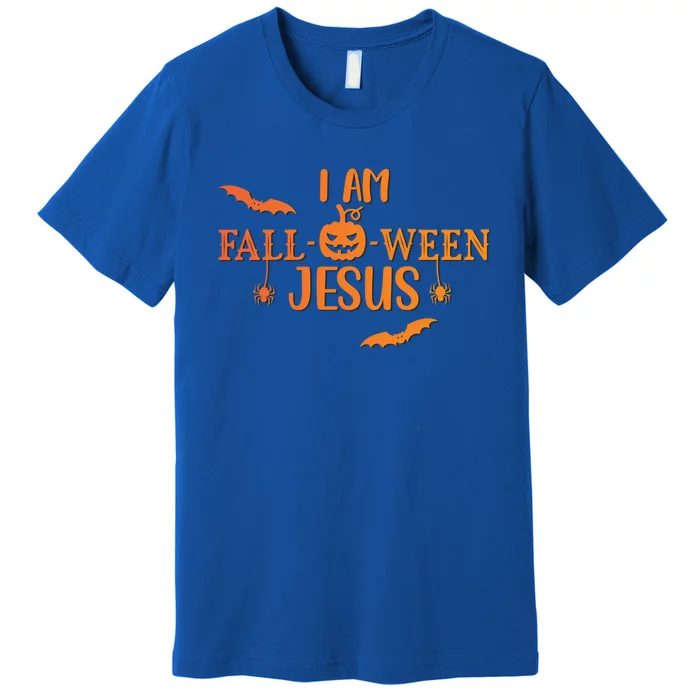 I Am Falloween Jesus Cute Christian Faith Halloween Meaningful Gift Premium T-Shirt