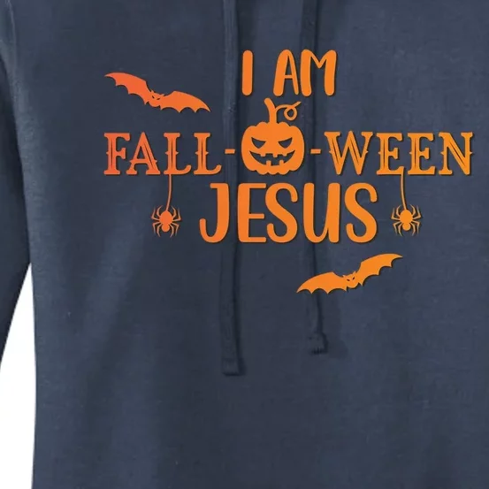 I Am Falloween Jesus Cute Christian Faith Halloween Meaningful Gift Women's Pullover Hoodie