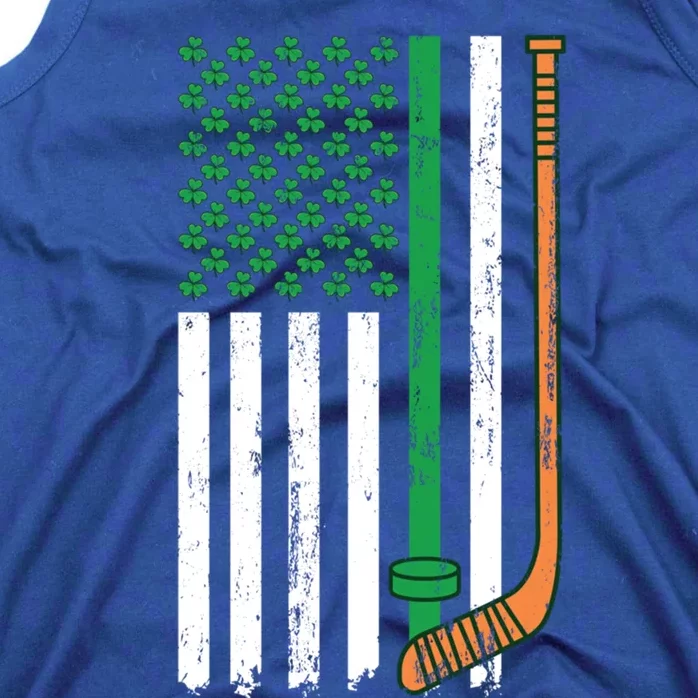 Irish American Flag For Hockey St Patricks Day Gift Tank Top