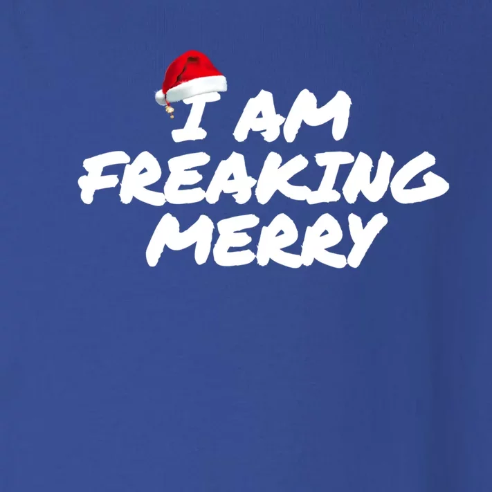 I Am Freaking Merry Christmas Cool Gift Toddler Long Sleeve Shirt