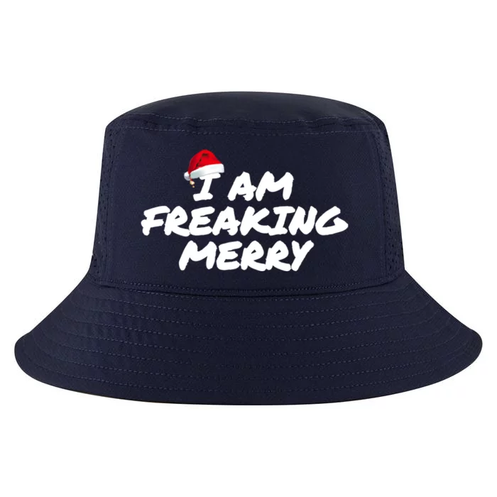 I Am Freaking Merry Christmas Cool Gift Cool Comfort Performance Bucket Hat