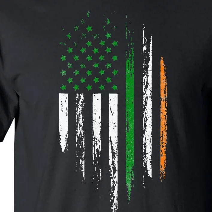 Irish American Flag Ireland Flag St Patricks Day Lucky Tall T-Shirt