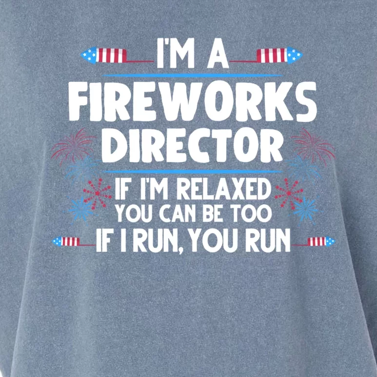 Im A Fireworks Director 4th Of July Fourth Of July Gift Garment-Dyed Women's Muscle Tee