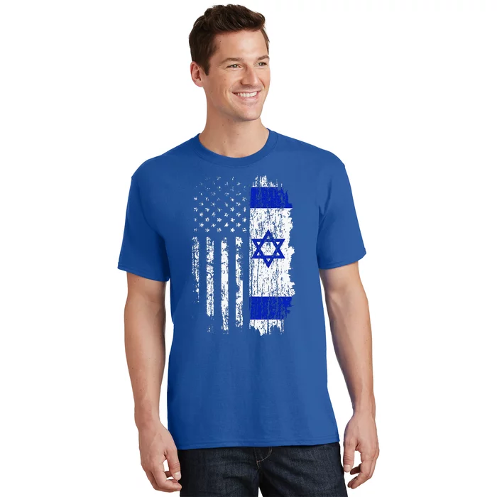 Israeli American Flag Pride Israel USA Israeli T-Shirt