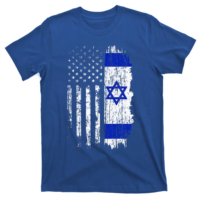 Israeli American Flag Pride Israel USA Israeli T-Shirt