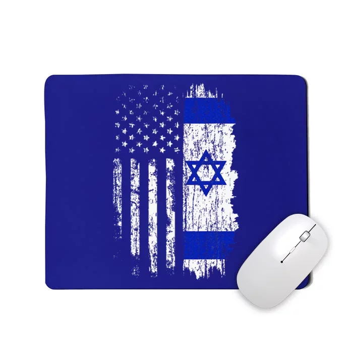 Israeli American Flag Pride Israel USA Israeli Mousepad