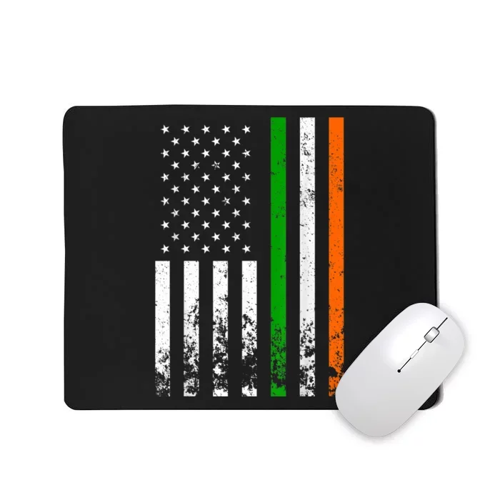 Irish American Flag Ireland Flag ST PATRICKS DAY Gift Lucky Mousepad