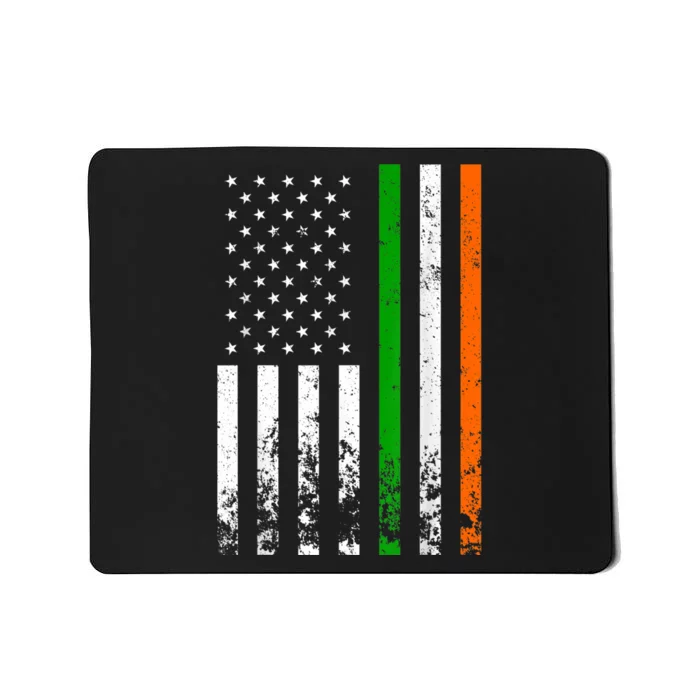 Irish American Flag Ireland Flag ST PATRICKS DAY Gift Lucky Mousepad