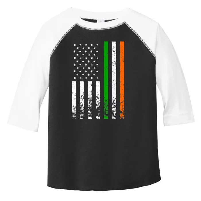 Irish American Flag Ireland Flag ST PATRICKS DAY Gift Lucky Toddler Fine Jersey T-Shirt