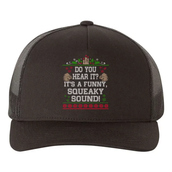 It's A Funny Squeaky Sound Christmas Squirrel Yupoong Adult 5-Panel Trucker Hat