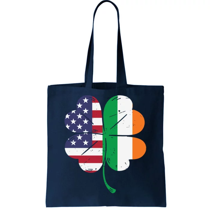 Irish American Flag St Patricks Day Tote Bag