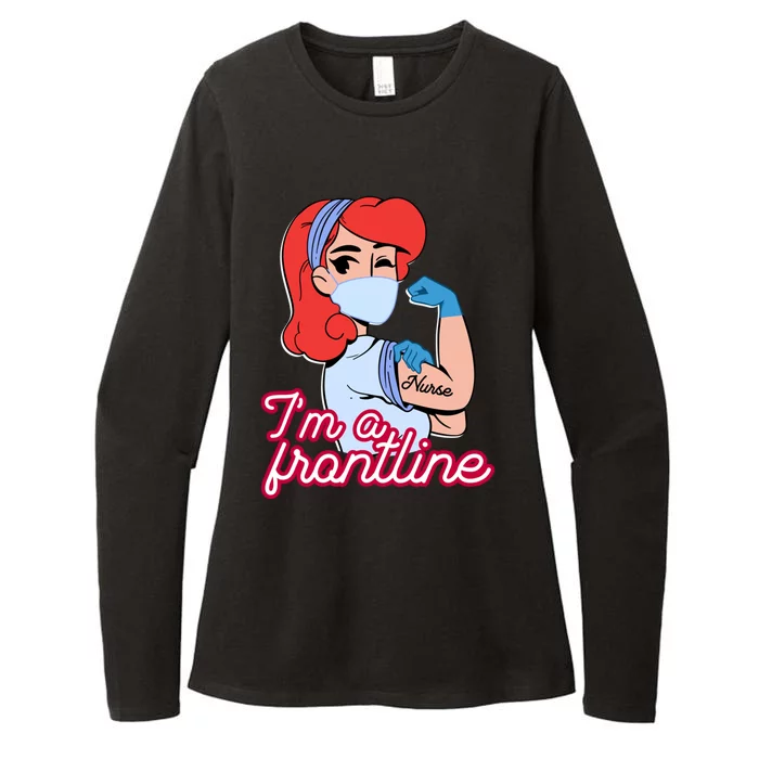 Im A Frontline Nurse Gift Womens CVC Long Sleeve Shirt