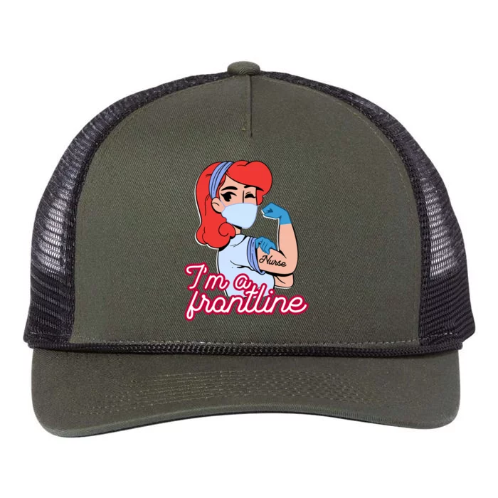 Im A Frontline Nurse Gift Retro Rope Trucker Hat Cap