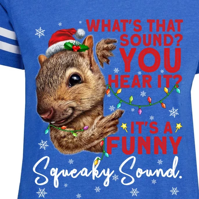 ItS A Funny Squeaky Sound Gift Christmas Squirrel Gift Enza Ladies Jersey Football T-Shirt