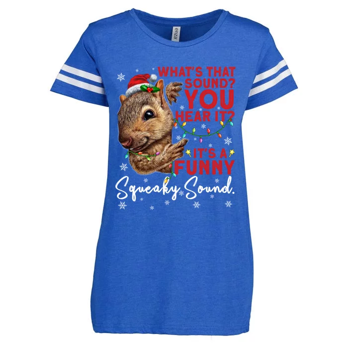 ItS A Funny Squeaky Sound Gift Christmas Squirrel Gift Enza Ladies Jersey Football T-Shirt