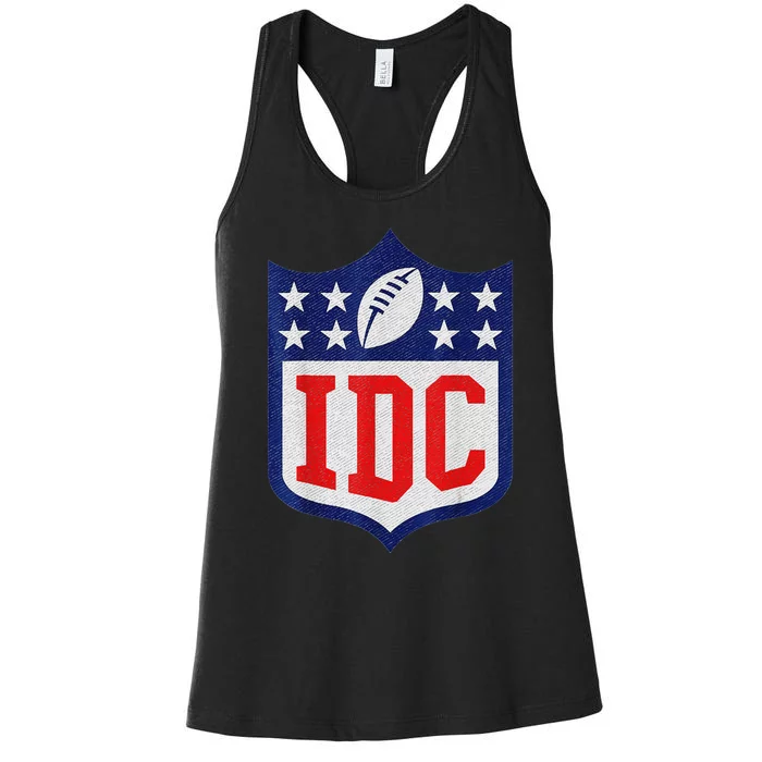 IDC American Football Lover 1 funny sport Women's Racerback Tank