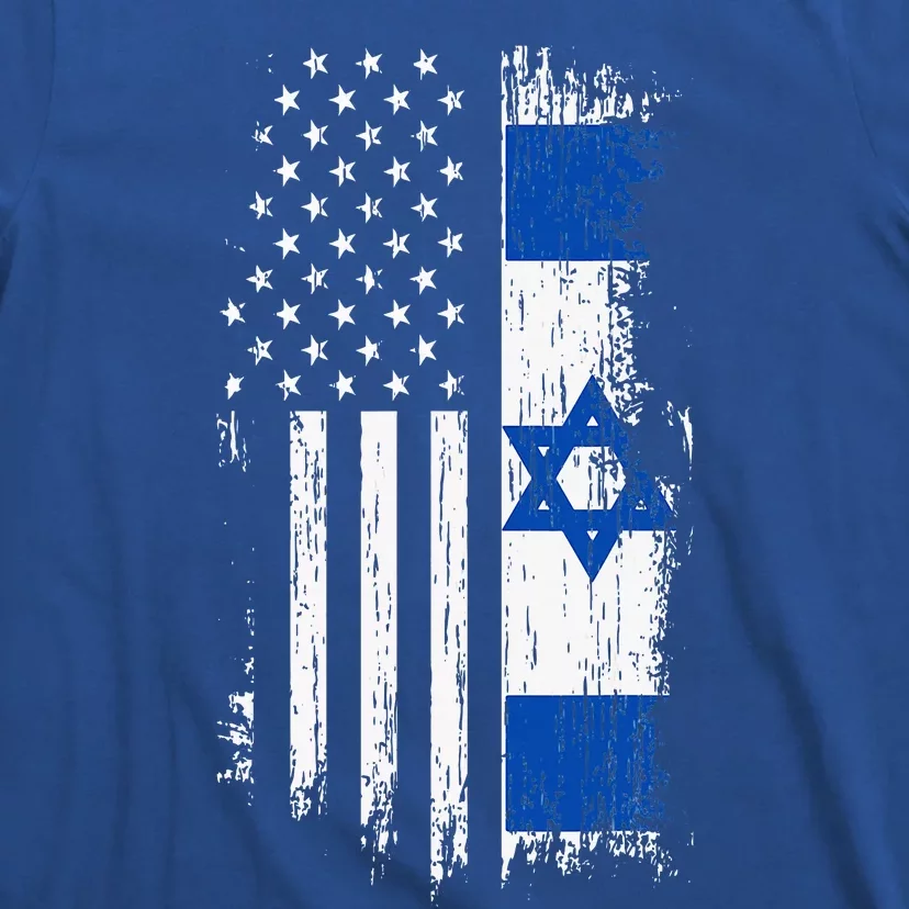 Israeli American Flag Pride Israel Usa T-Shirt