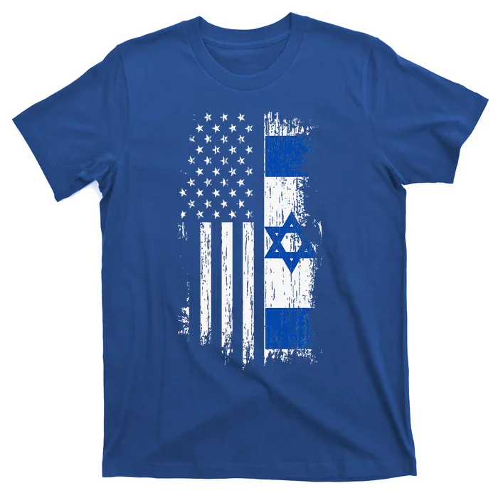 Israeli American Flag Pride Israel Usa T-Shirt