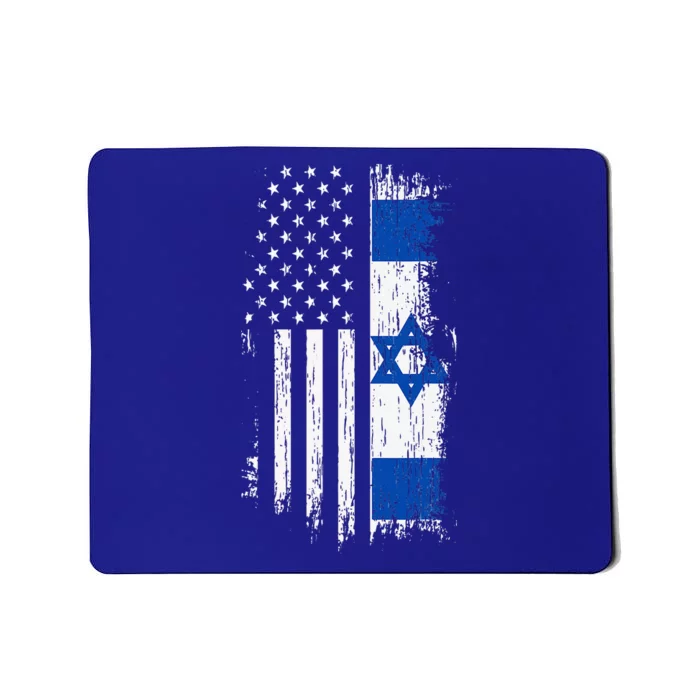 Israeli American Flag Pride Israel Usa Mousepad