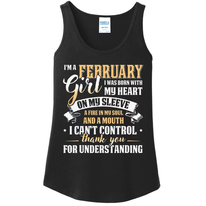 I'm A February Special Gift For Birthday Ladies Essential Tank