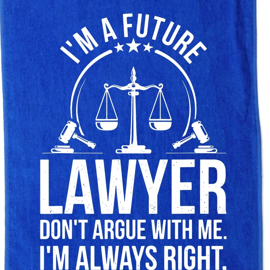 Im A Future Lawyer Apparel Law Student Gift Platinum Collection Golf Towel