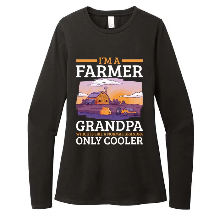 I'm A Farmer Grandpa Which Is Like A Normal Grandpa Cooler Cute Gift Womens CVC Long Sleeve Shirt