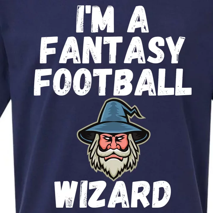 I’m A Fantasy Football Wizard, Funny Fantasy Football Guru Sueded Cloud Jersey T-Shirt