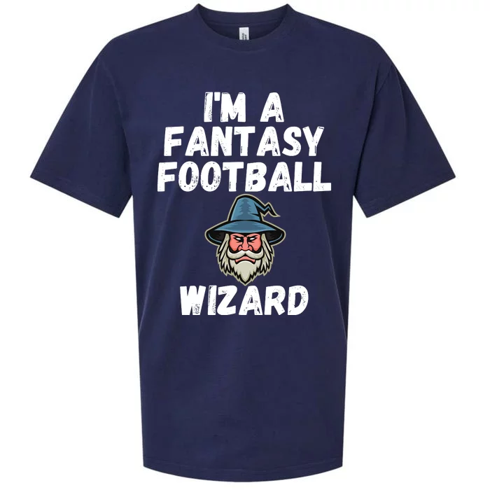 I’m A Fantasy Football Wizard, Funny Fantasy Football Guru Sueded Cloud Jersey T-Shirt