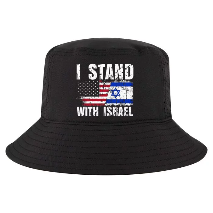 Israeli American Flag Pride Israel USA Star of Jerusalem Cool Comfort Performance Bucket Hat