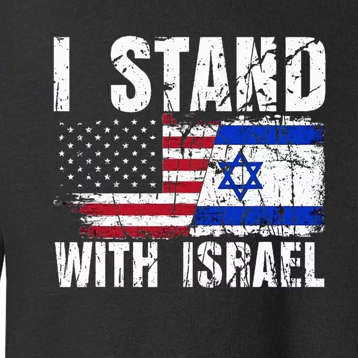 Israeli American Flag Pride Israel USA Star of Jerusalem Toddler Sweatshirt