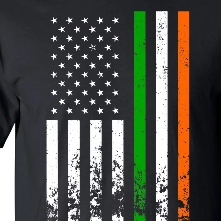 Irish American Flag Ireland Flag ST PATRICKS DAY Gift Lucky Tall T-Shirt