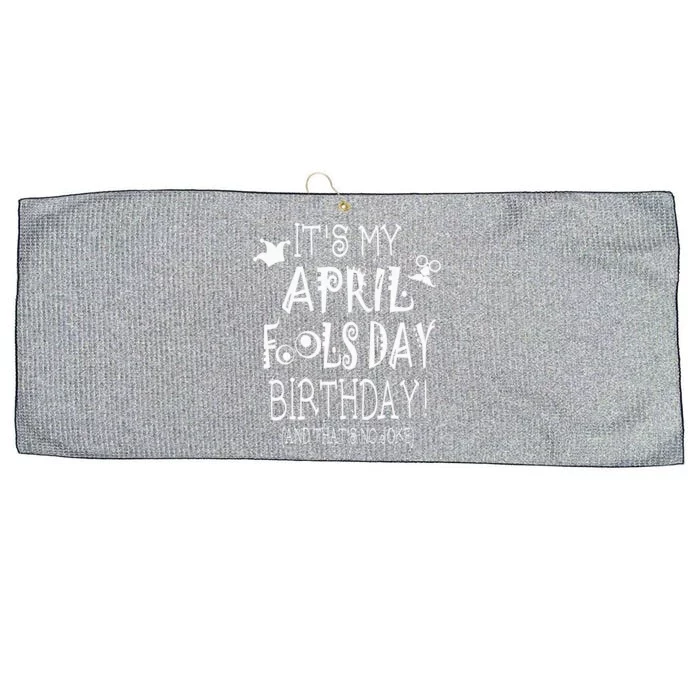 I'm A Fool For April Fool's Day April 1st Large Microfiber Waffle Golf Towel