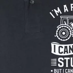 I'm A Farmer I Can't Fix Stupid funny Farming Softstyle Adult Sport Polo