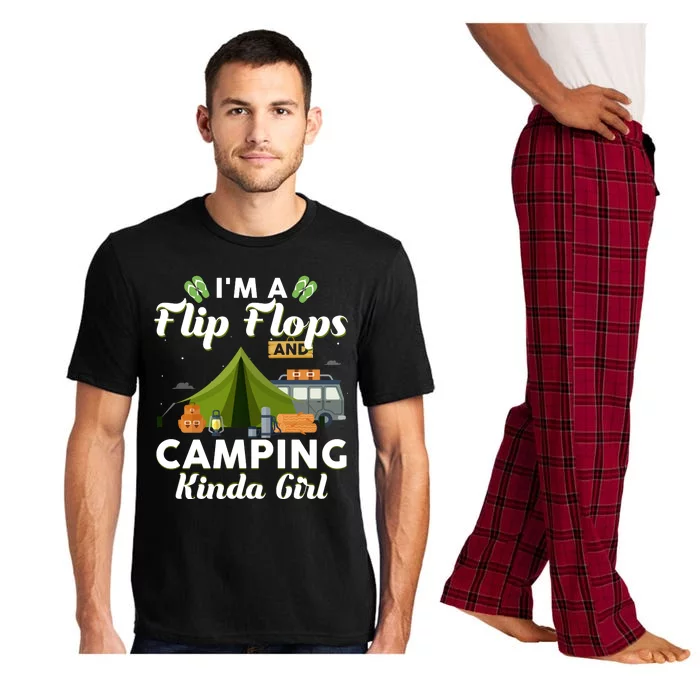 I'm A Flip Flops And Camping Kinda Gi Rl Pajama Set