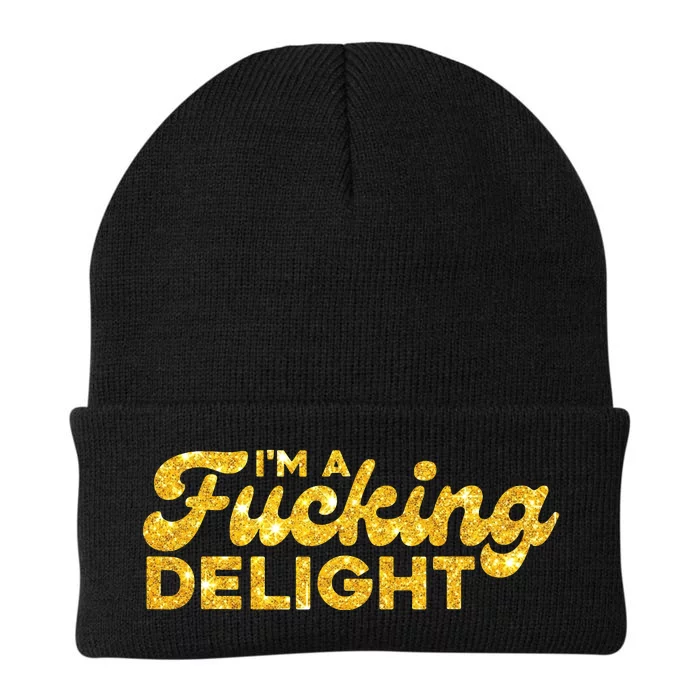 Im A Fucking Delight Funny Sarcasm Im A Delight Tie Dye Knit Cap Winter Beanie