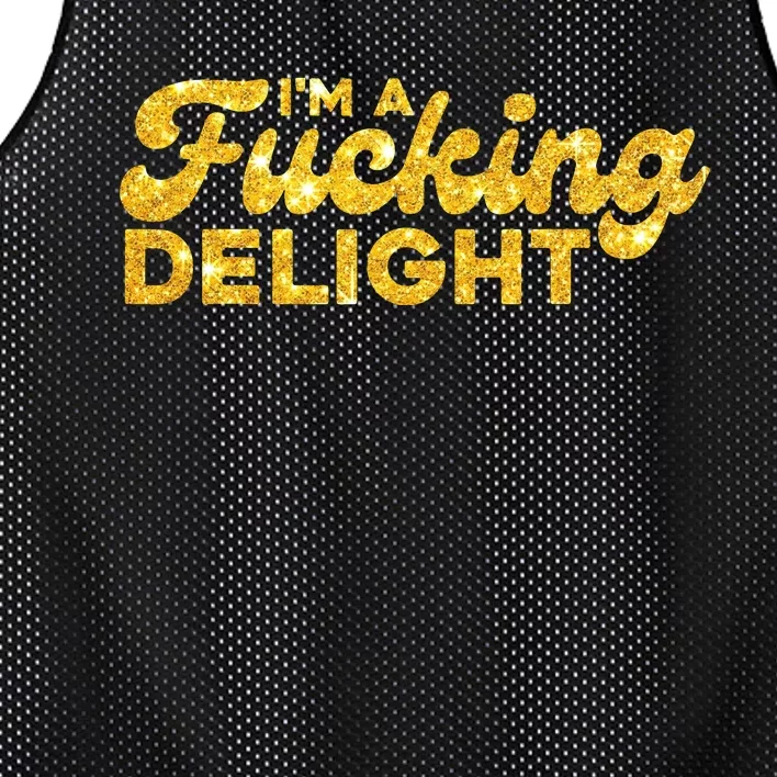 Im A Fucking Delight Funny Sarcasm Im A Delight Tie Dye Mesh Reversible Basketball Jersey Tank