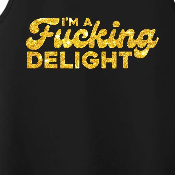 Im A Fucking Delight Funny Sarcasm Im A Delight Tie Dye Performance Tank