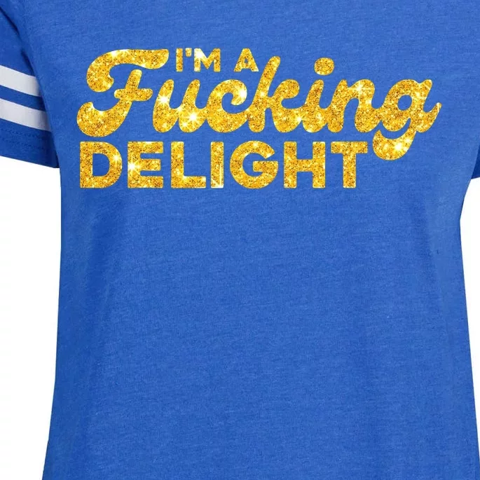 Im A Fucking Delight Funny Sarcasm Im A Delight Tie Dye Enza Ladies Jersey Football T-Shirt