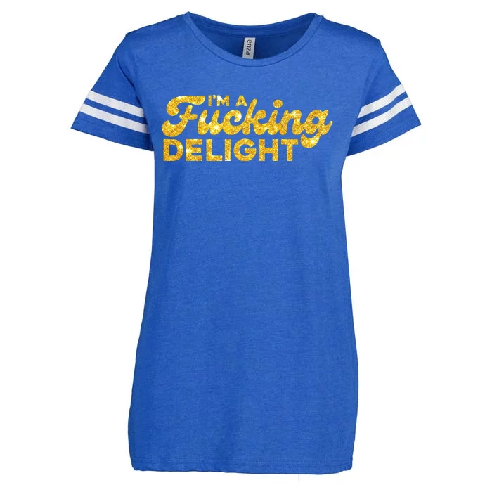 Im A Fucking Delight Funny Sarcasm Im A Delight Tie Dye Enza Ladies Jersey Football T-Shirt