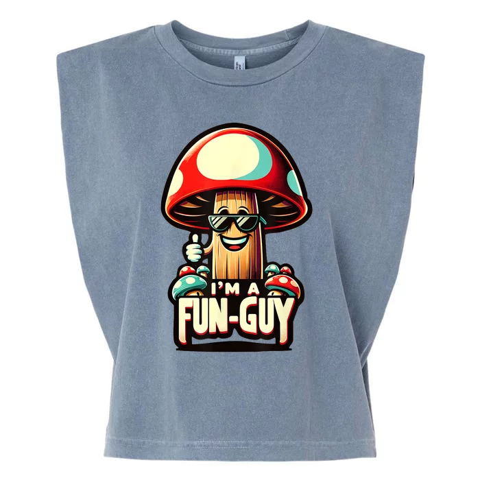 IM A Funguy Amusing Mushroom EnthusiastS Funny Pun Garment-Dyed Women's Muscle Tee