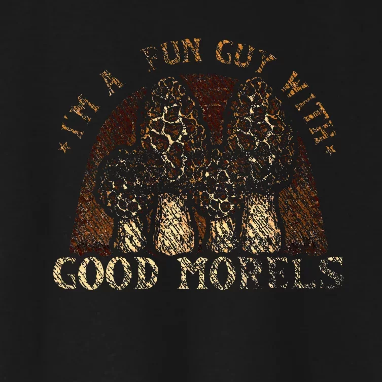 IM A Fun Guy With Good Morels Foraging Mushroom Hunting Women's Crop Top Tee