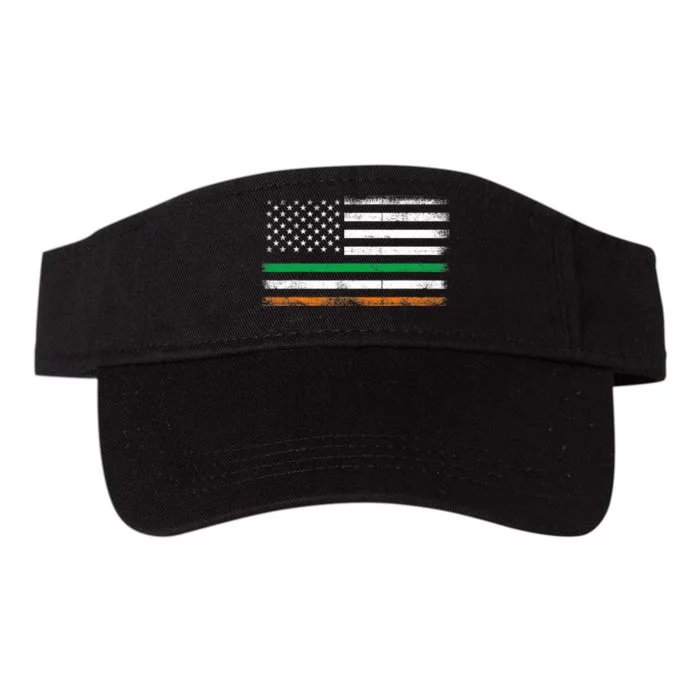 Irish American Flag Ireland Flag ST PATRICKS DAY Gift Valucap Bio-Washed Visor