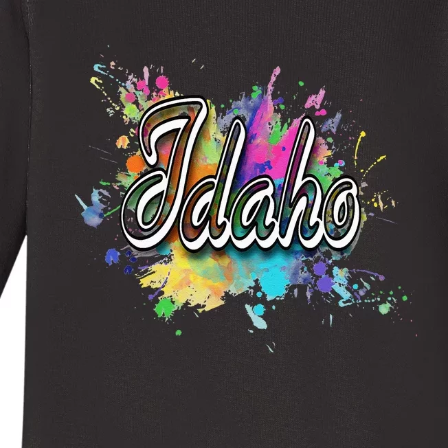 Idaho Apparel For Men Women & Kids Idaho Baby Long Sleeve Bodysuit