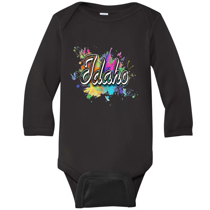 Idaho Apparel For Men Women & Kids Idaho Baby Long Sleeve Bodysuit