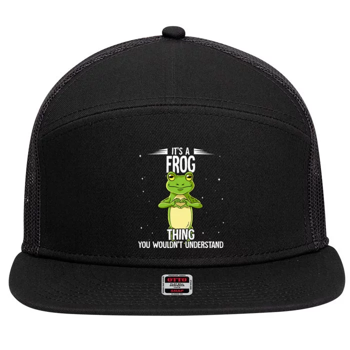 Its A Frog Thing Frog 7 Panel Mesh Trucker Snapback Hat