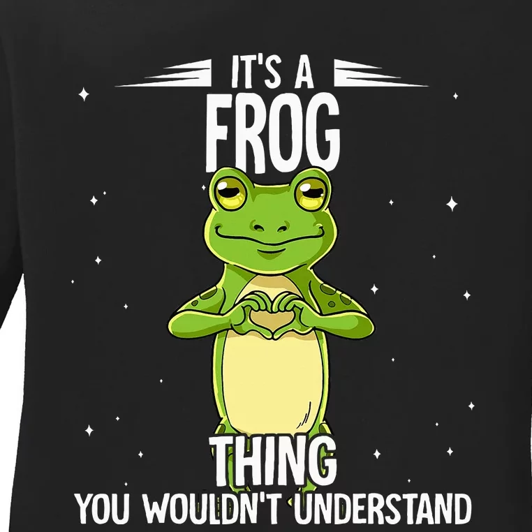 Its A Frog Thing Frog Ladies Long Sleeve Shirt