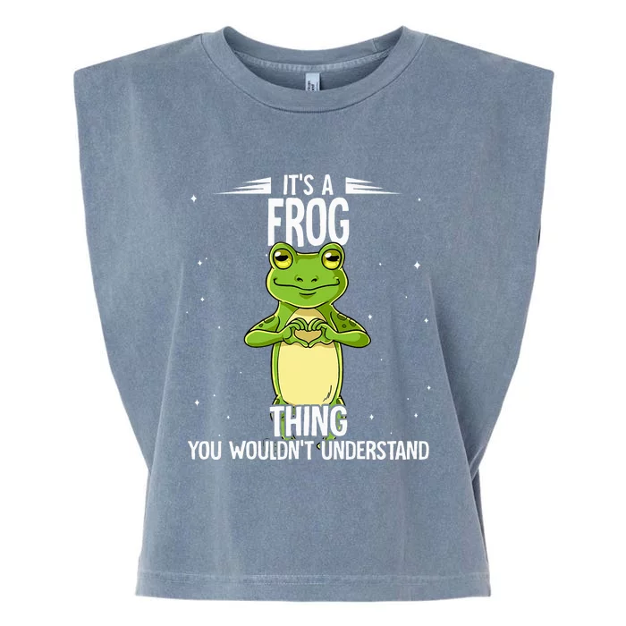 Its A Frog Thing Frog Garment-Dyed Women's Muscle Tee