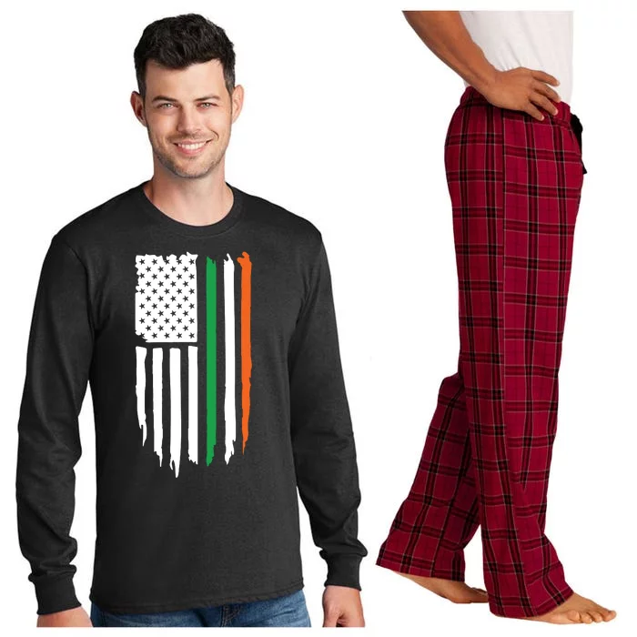 Irish American Flag Long Sleeve Pajama Set