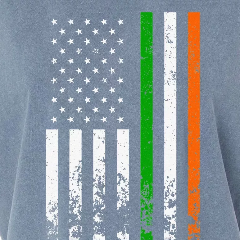 Irish American Flag Ireland Flag ST PATRICKS DAY Gift Lucky Garment-Dyed Women's Muscle Tee